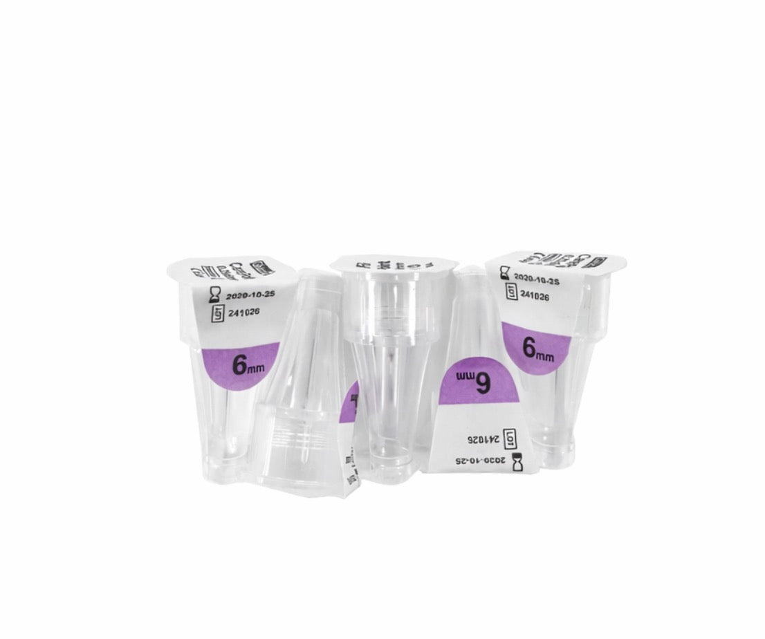 6mm needles - pack of 5